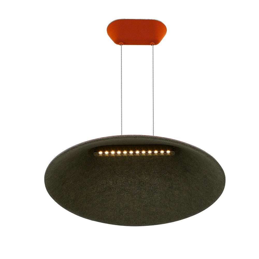 SL3001.723.01 Светильник подвесной ST-Luce Оранжевый,Серый/Оранжевый,Серый LED 1*12W 3000K SENTITO