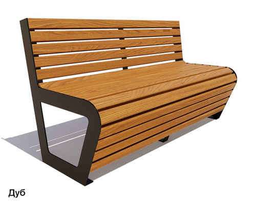 Скамейка уличная Клин, Сосна