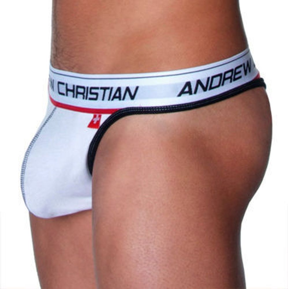 Мужские трусы стринги Andrew Christian String Flexsoft Show It White AC34