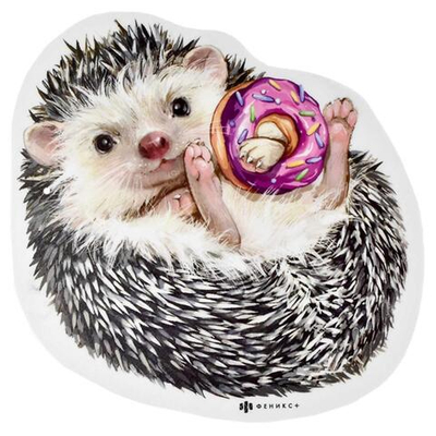 Коврик для компьютерной мыши, 210*210 мм, 2 мм,"Ёжик", ПВХ (Феникс+)