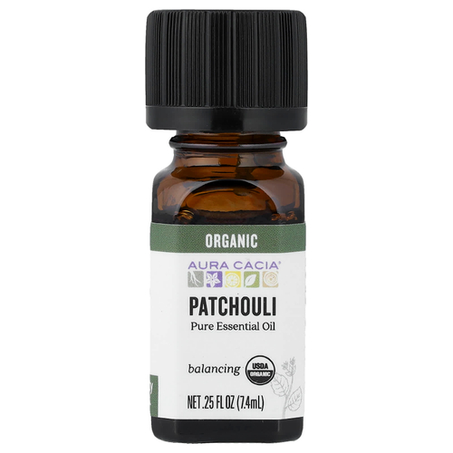 Aura Cacia, Organic, пачули, 0,25 жидкой унции (7,4 мл)