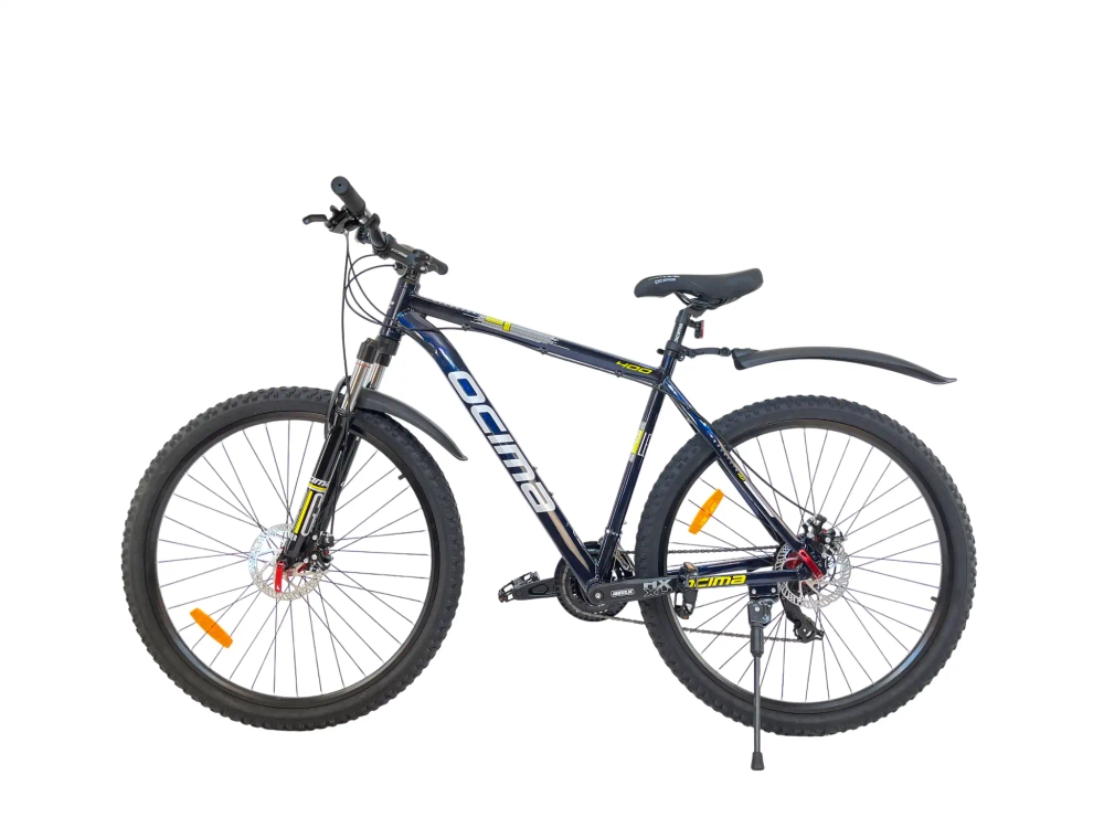 Велосипед Wolf 29" 21скор (Shimano, алюминиевая рама, диск тормо., блок вилки) Синий (W-400)