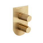 Встраиваемый смеситель для душа на 2 выхода TZAR 341502SOC золото