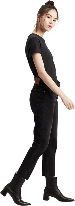 Джинсы Levis 501 Levi's Original CROP BLACK HEART черный