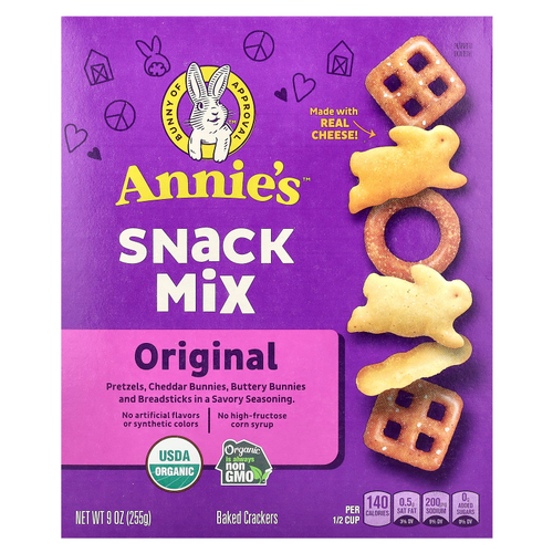 Annie's Homegrown, Снек, оригинальный, 255 г (9 унций)