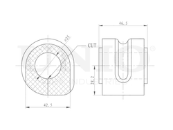 Втулка переднего стабилизатора UNIO RMP-10077