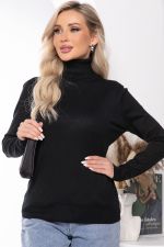 Водолазка "Зимняя история" (блэк) Б7847 LT Collection