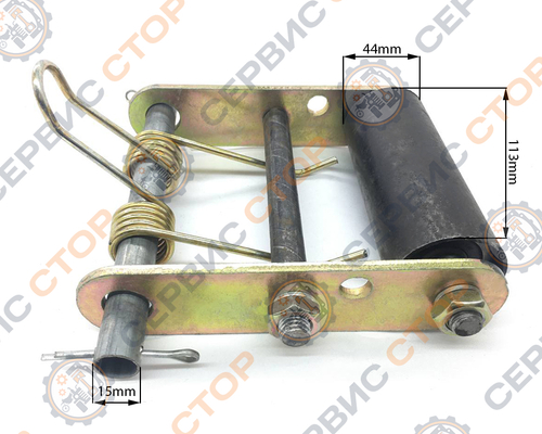 Ролик - натяжитель (успокоитель) ходовых ремней в сборе 110 мм 195N