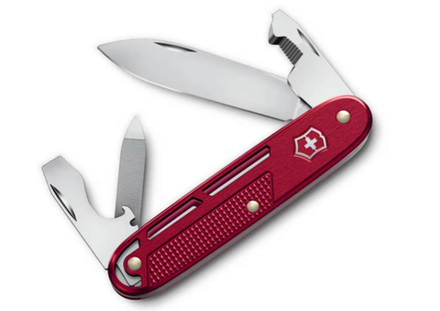 Нож Victorinox Synergy Alox, 163 мм, 9 функций, красный, картонная коробка