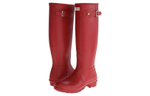 HUNTER Waterproof And Wear resistant Rain Boots Women"s Red