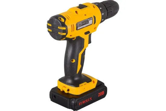 Аккумуляторная дрель-шуруповерт EUROLUX ДА-20/2Li
