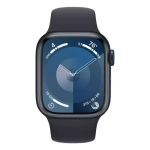 Apple Watch Series 9, 41 мм, из алюминия цвета «тёмная ночь», спортивный ремешок