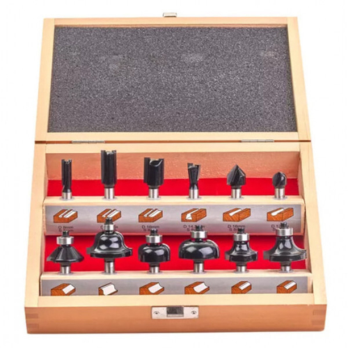 Набор фрез MILWAUKEE хвостовик 8ММ (12ШТ)