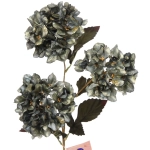 Искусственные цветы «FLOWERS GLAMOUR» 70см Гортензии 3 цветка зеленые