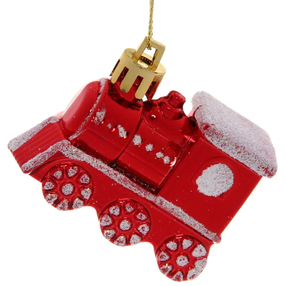 Ёлочные игрушки «Паровозик» 4,5*6см микс цветов (набор 3шт)