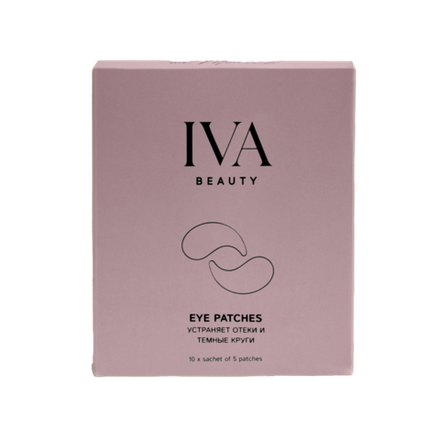 IVA BEAUTY Гидрогелевые патчи "Устраняет отёки и тёмные круги" 5 пар
