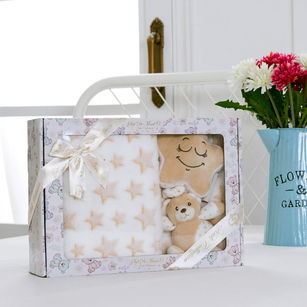 Плед детский с игрушкой Sofi De MarkO №1 бежевый