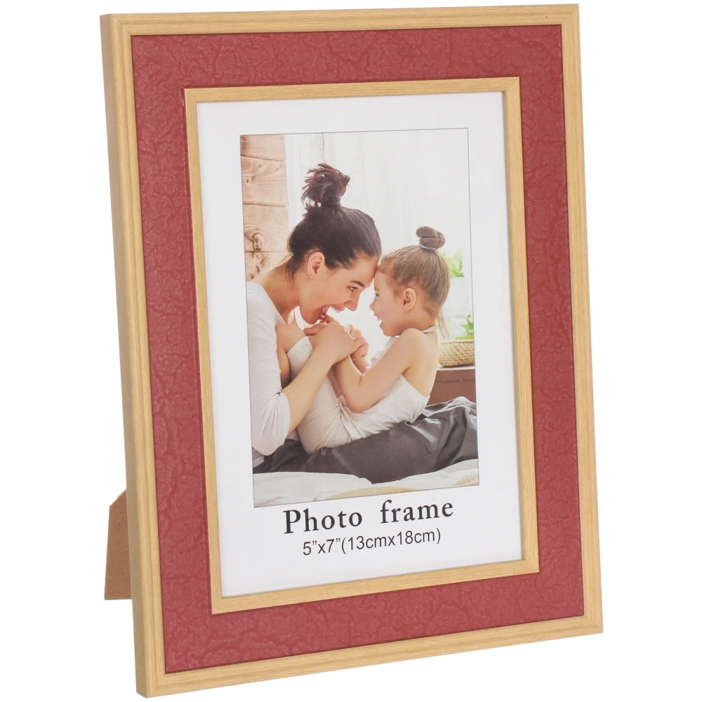 Фоторамка 13*18см «Торонто» бордовый, пластик