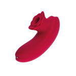 Вакуумный стимулятор клитора с рабочей частью в форме бутона (Цвет: красный)