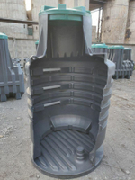 Кессон для скважины Мультпласт Термит 2-1 вертикальная (1270x1270x2270см;96кг;зеленый) - арт.555485.3