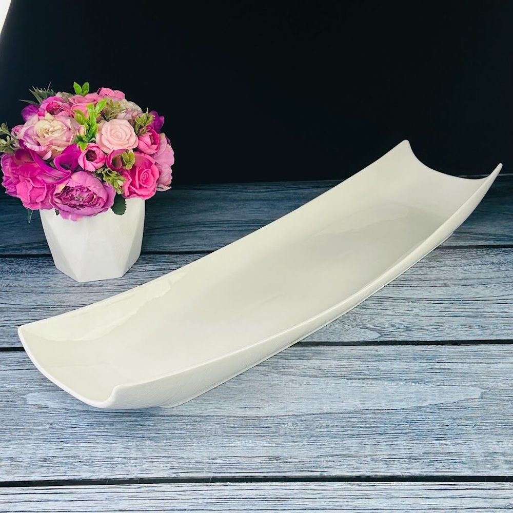 Lenardi 118-063 Прямоугольное блюдо 51см BIANCO в под.уп.(х8)Фарфор