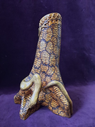 Ваза "Золотые змейки", ольха