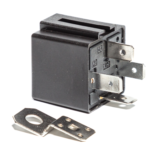 Реле стартера (4-х контактное), КамАЗ, МАЗ, БЕЛАЗ, 24 В, 20 А, замыкающее, с кронштейном (карман под кронштейн) (ан. 901.3747-11, 751.3777-11)