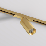 DK5741-SB Светильник для трека SHINE SPOT со светодиодом, D45*H100, 48V DC, 10W, RA?90, 3000K, IP20, сатинированная латунь, алюминий