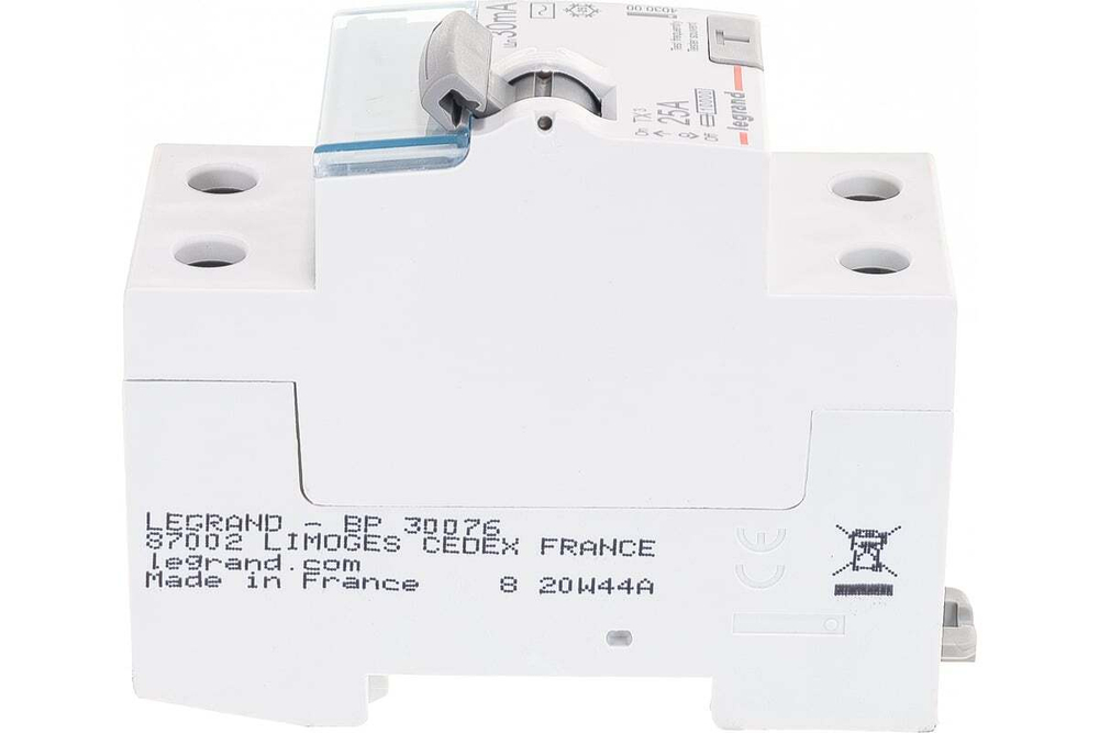 Выключатель дифференциального тока УЗО ВДТ 2П 25A 30ma -AC Tx3 Legrand