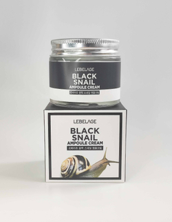 Крем для лица ампульный с муцином чёрной улитки LEBELAGE AMPULE CREAM BLACK SNAIL, 70 мл