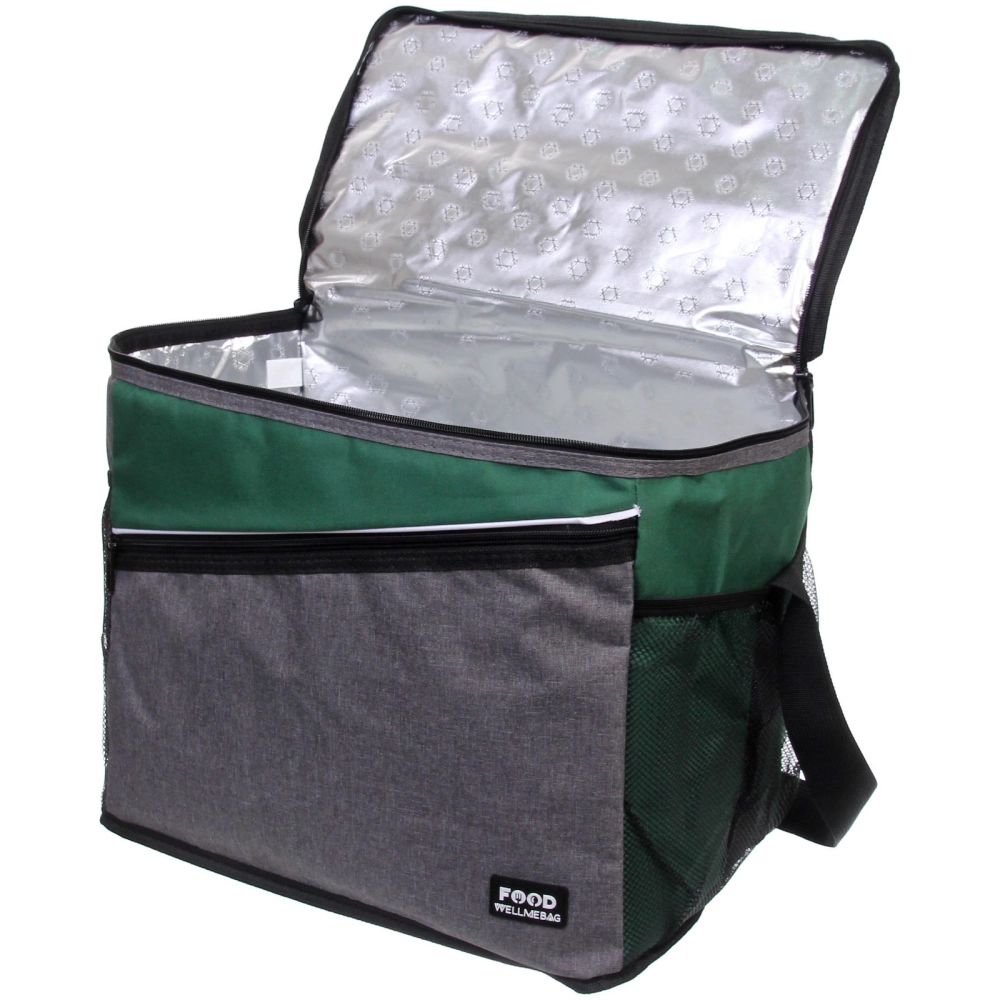 Термосумка 32 л, 40*25*32 см, WM799-4, серый-зелёный