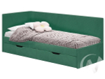 Кровать Лео 0;8 КР-49 (белый/изумруд)