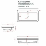 Консоль с раковиной Artceram FUORI SCALA ACA057/TFL035/ACM040 60.5 черная