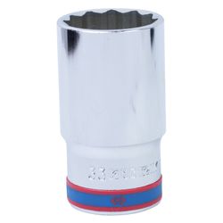 KING TONY (423033M) Головка торцевая глубокая двенадцатигранная 1/2", 33 мм