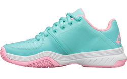 Детские теннисные кроссовки K-Swiss Court Express Omni - aruba blue/soft neon pink/white