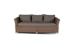 "Капучино Дабл" лаунж-зона из искусственного ротанга, цвет коричневый