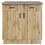 Стол разделочный 80 вотан (2 ящика) столешница бетон