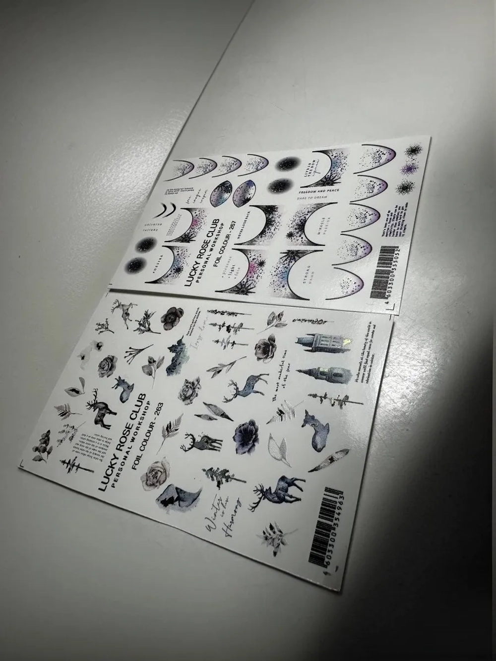 Набор слайдеров 2 шт для длинных ногтей 263, 268