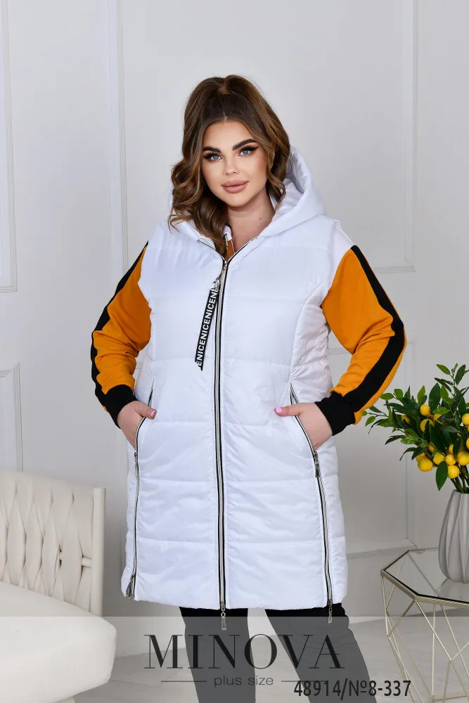 Костюм 8-337-горчица-белый Minova