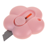 Нож канцелярский "Цветок" 9мм, на блистере ,3 цвета микс