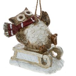 GAEM Изделие декоративное подвесное "Сова", L7,5 W5 H7,5 см, 2в.