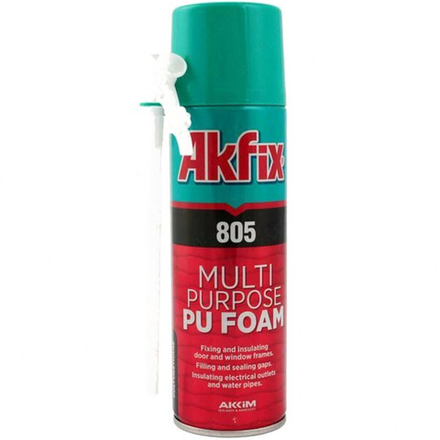Akfix 805 Многоцелевая бытовая полиуретановая пена, 350 гр.