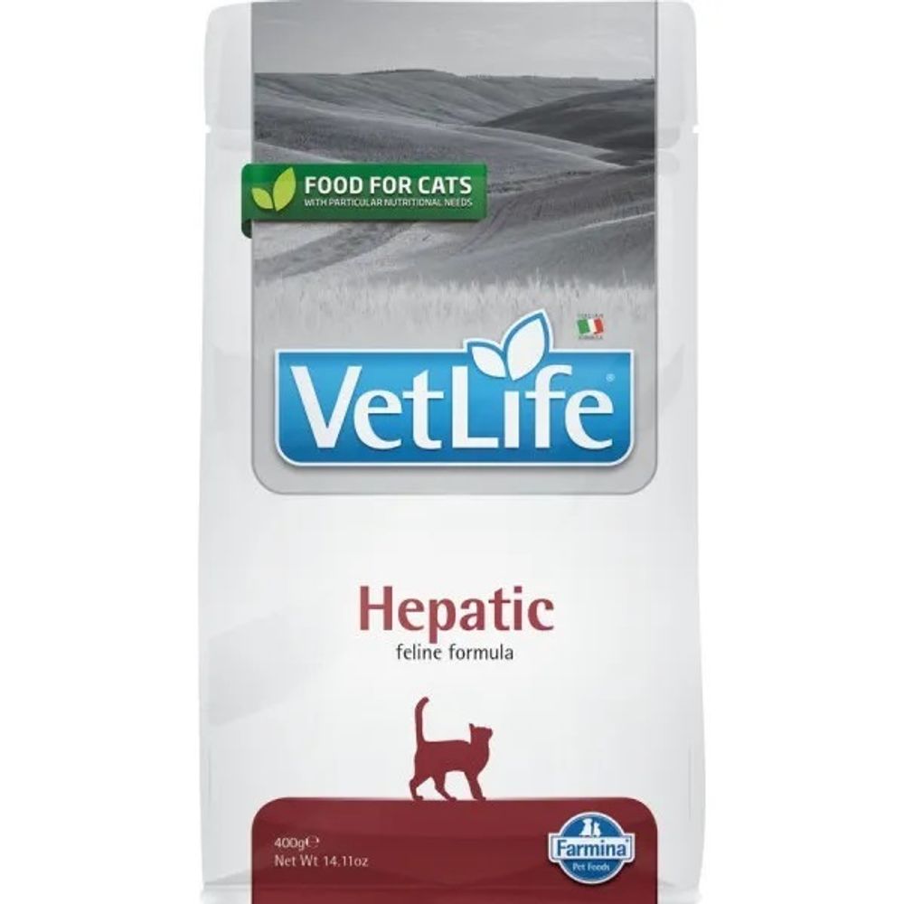 Сухой корм FARMINA Vet Life Hepatic для кошек при заболевании печени - 0,4 кг