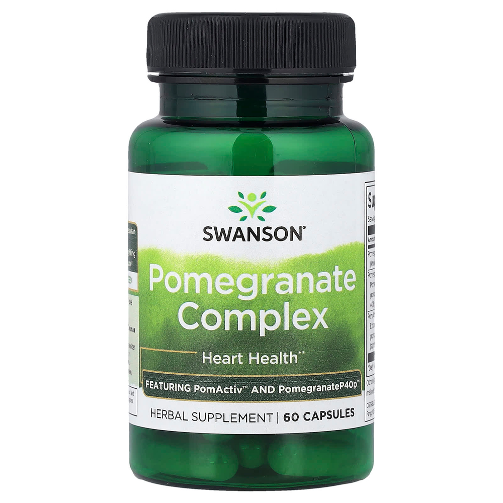 Swanson Vitamins, комплекс с гранатом, 60 капсул