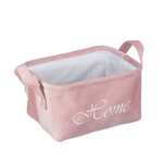 Корзина для хранения "Велюр", Д250 Ш190 В140, розовый