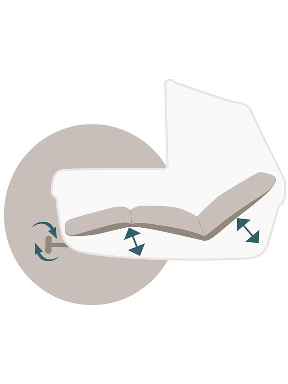 Коляска Peg Perego Veloce TC New Belvedere SLK 3 в 1 Metal