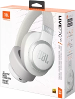 Беспроводные наушники JBL Live 770NC, mini 3.5 мм, Bluetooth, белый