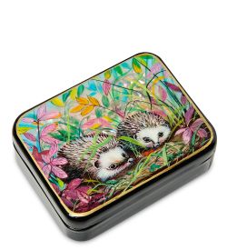 Народные промыслы ШК-55/156-D Шкатулка «Ежики» исп. Маркова