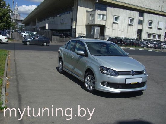 Накладки на пороги для Volkswagen Polo sedan