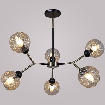 Люстра потолочная ILLUMICO E14 IL0268-6PSQ-79 BK AB